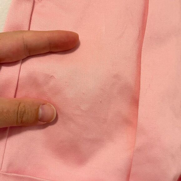 Liz Claiborne Hepburn High Waist Pleated Cuffed Pink Golf Shorts Womens 4 Preppy - Picture 7 of 7